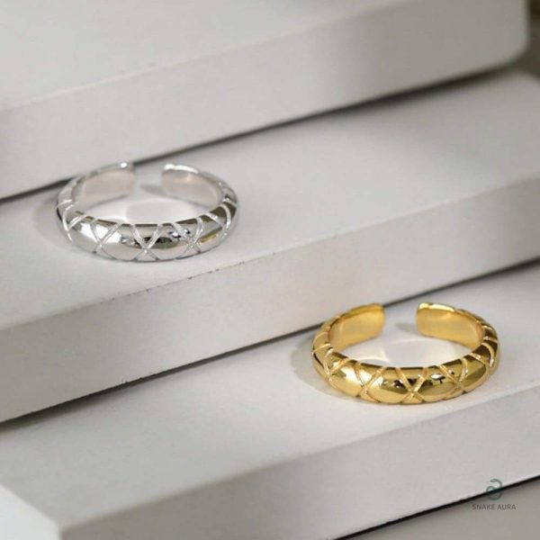 Bague en argent serpent, symbole de mystère