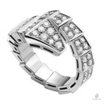 Bague Serpent Diamant Unique en argent