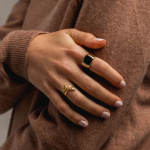 Bague serpent ajustable en argent élégant