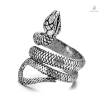 Bague serpent en forme de boa constricteur élégante