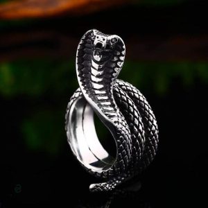 Design cobra, bague serpent élégante