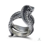 Bague Cobra en argent, design serpent élégant
