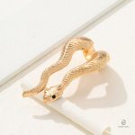 Bague serpent dorée, style tendance et original