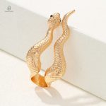 Bague serpent en acier, look audacieux et contemporain