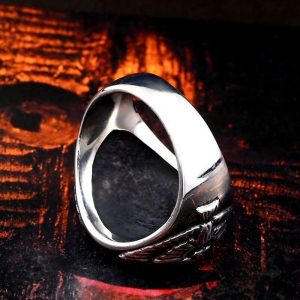 Bague serpent artistique avec symbole étoile de David