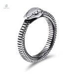 Bague Ouroboros Homme en forme de serpent