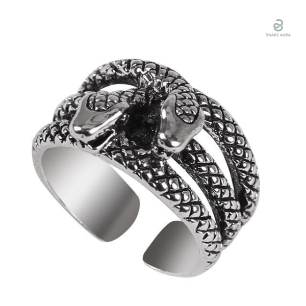 Bague Serpent à Deux Têtes en design élégant et unique