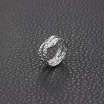 Bague serpent en acier inoxydable au style minimaliste