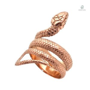 Bijou serpent en acier or rose, accessoire tendance pour tous les jours