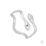 Bague Chic Serpent en Argent, design élégant et moderne