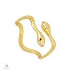 Bague serpent chic en or et argent