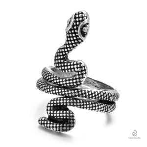 Bague serpent en corail