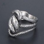 Bijou serpent en argent pour amoureux