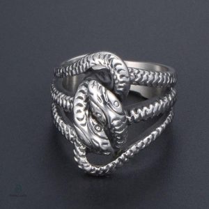 Bague serpent unie, symbole d'amour éternel