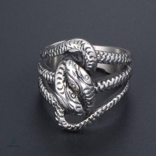 Bague serpent unie, symbole d'amour éternel