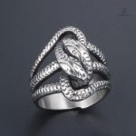 Bague serpent pour couple, style moderne et unique
