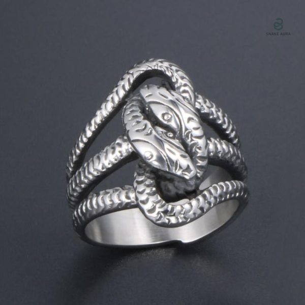 Bague serpent pour couple, style moderne et unique