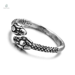 Bague serpent duo avec design élégant et sinueux