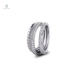Bague serpent en argent sterling, style unique