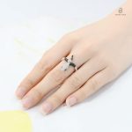 Bijoux fantaisie, bague serpent en argent pour un look unique