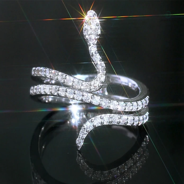 Bague Serpent Femme en Diamant