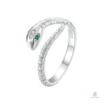 Bague serpent femme en argent fantaisie