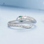 Bijou serpent en argent pour femme, design audacieux