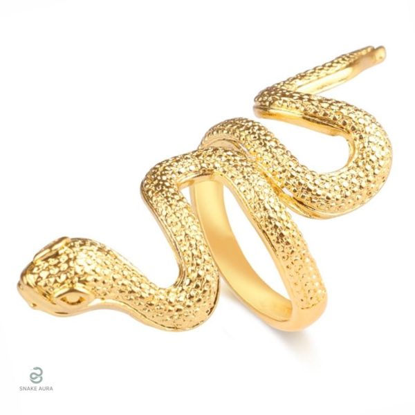 Bague serpent femme en or élégant et contemporain