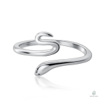 Bague serpent femme élégante en finition brillante