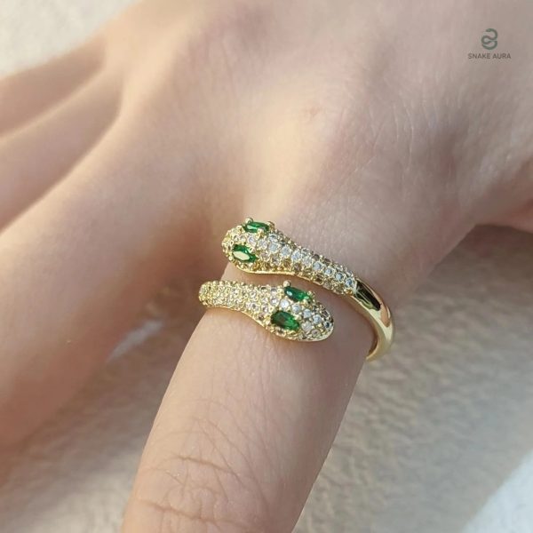 Bague serpent argent ajustable pour un style unique