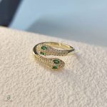 Bague serpent femme en argent, design élégant