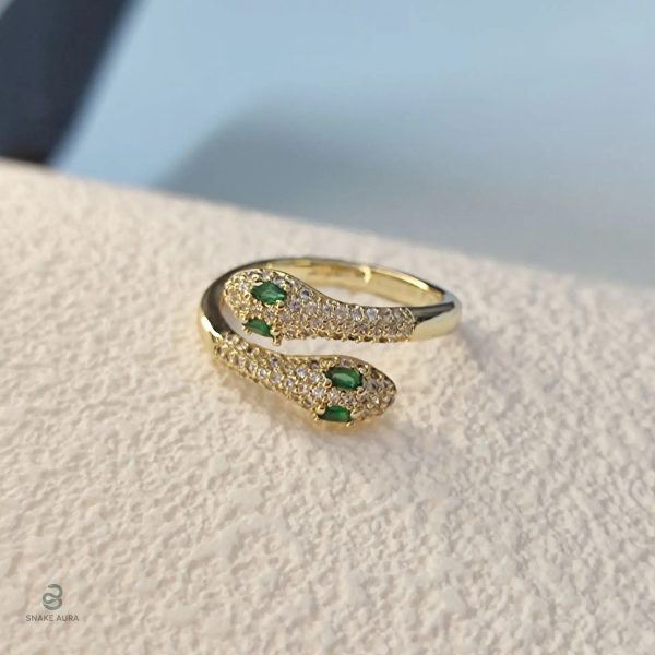 Bague serpent femme en argent, design élégant