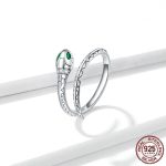 Bijou serpent en argent, style glamour et moderne