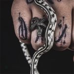 Bague homme serpent avec design audacieux