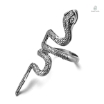 Bague Serpent Marin en argent stylisé