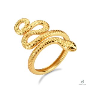 Bague Serpent Or en Argent élégante et distinctive