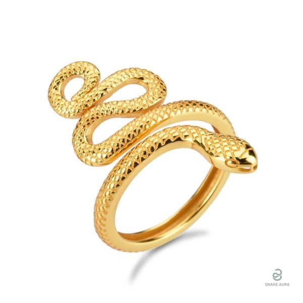 Bague Serpent Or en Argent élégante et distinctive