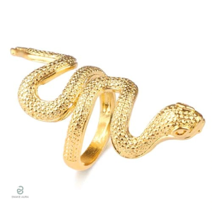 Bague Serpent Élégance en or, design sophistiqué