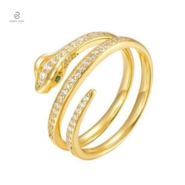 Bague Serpent en or et diamant, design élégant et raffiné