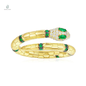 Bague Serpent Or Femme avec Diamant - Élégance intemporelle