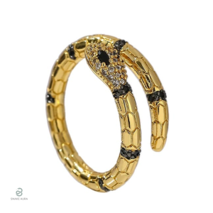 Bague serpent or fine, élégante et délicate en or