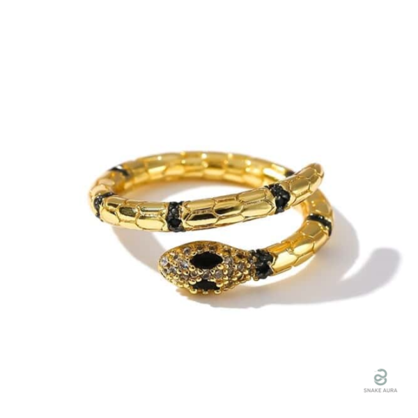 Bague serpent en or, design raffiné et moderne