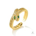Bague serpent dorée originale et chic