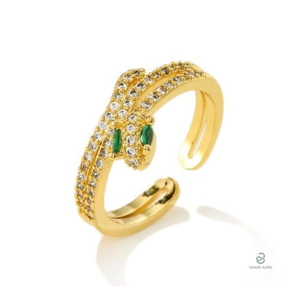 Bague Serpent originale chic dorée