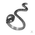Bague serpent en argent au style unique et raffiné