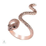 Bague serpent spirale pour un look audacieux et tendance