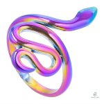 Bijou serpent en acier, look punk tendance