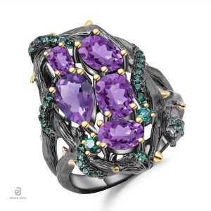 Bague serpent argent trône, design élégant et audacieux
