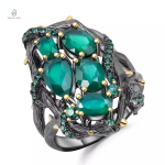 Bague Serpent en Argent Sterling 925, design royal