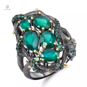 Bague Serpent en Argent Sterling 925, design royal